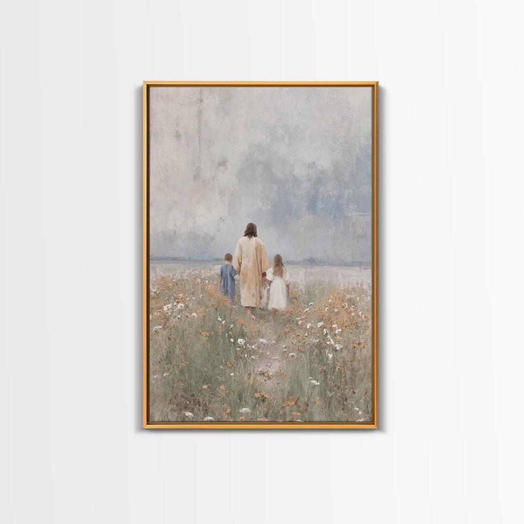Promise Of Peace – Framed Canvas Print – Christian Wall Art – Christian Art Canvas – Christian Art – Jesus Painting – Christian Decor