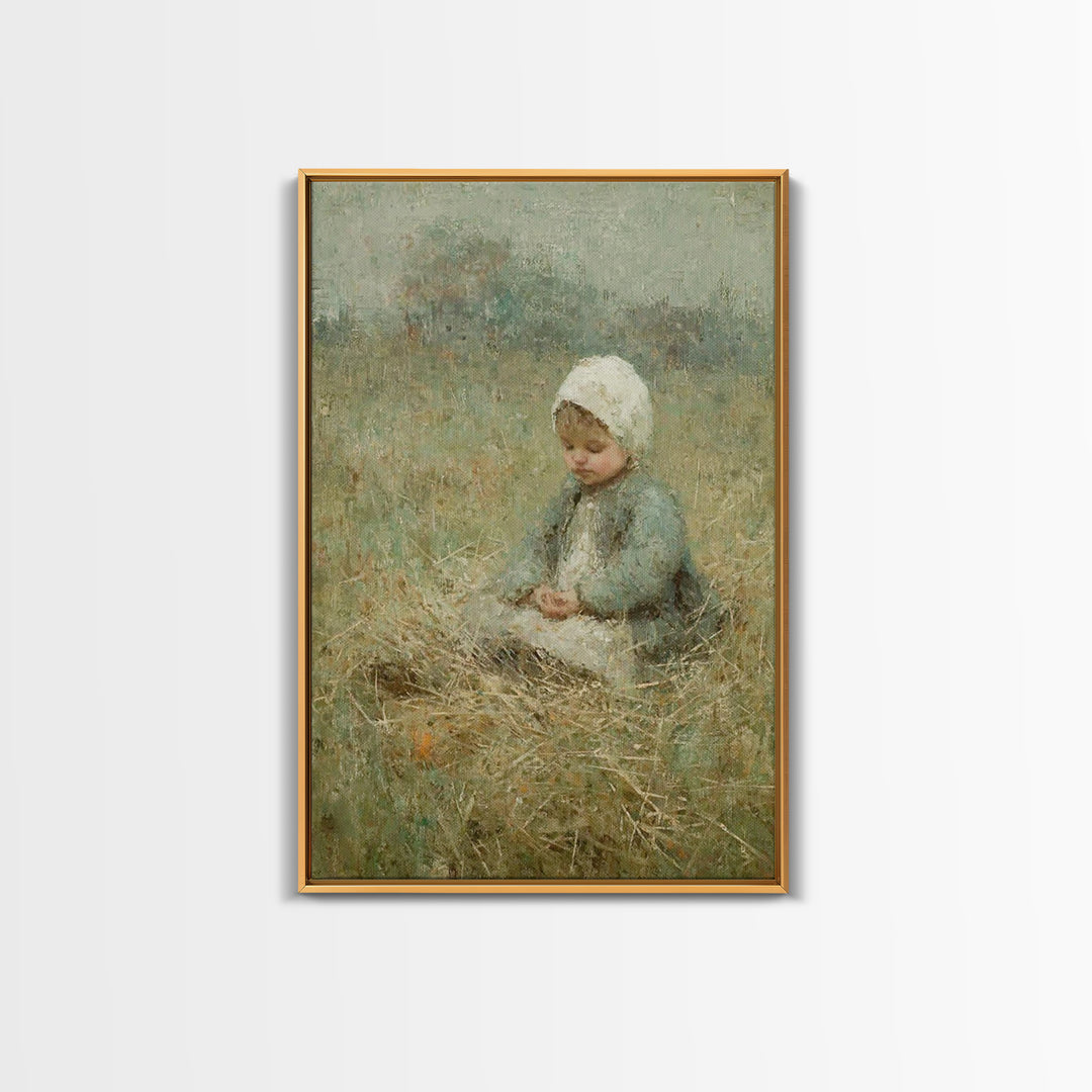 Fields Of Mercy | Framed Canvas Print | Christian Christmas Art | Vintage Christian Art | Christian Wall Art | Christian Art Canvas | Chris