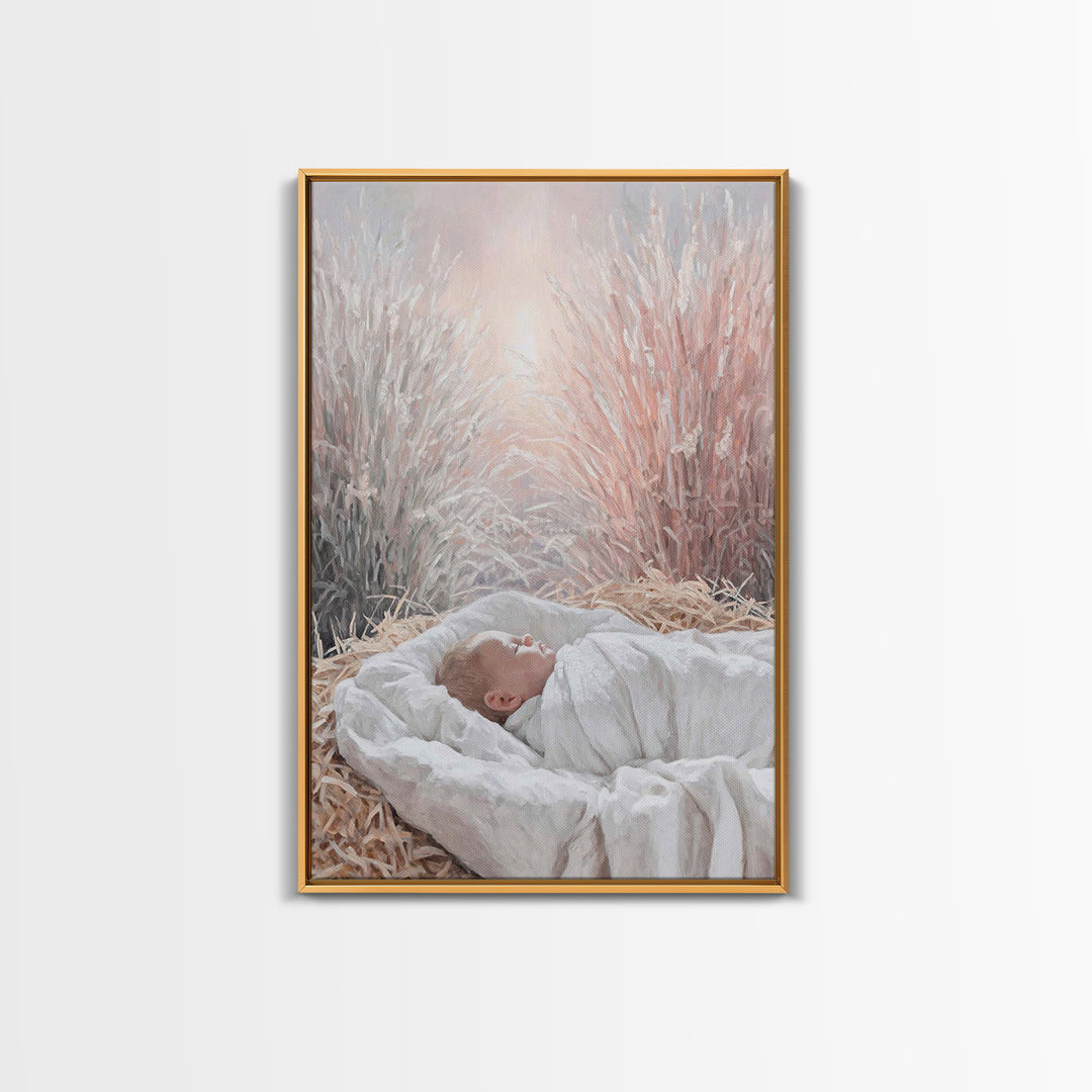 Dawn Of Bethlehem, Framed Canvas Print, Christian Christmas Art, Christian Wall Art, Christmas Canvas Wall Art, Jesus Painting, Christian A