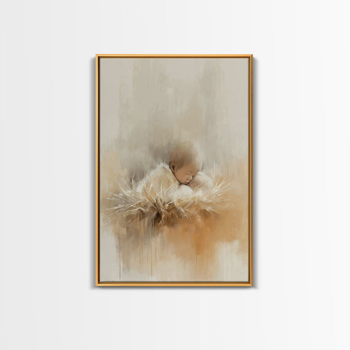 Pastoral Shepherd Calm | Framed Canvas Print | Christian Art Canvas | Christian Wall Art | Jesus Painting | Christian Christmas Art | Chris