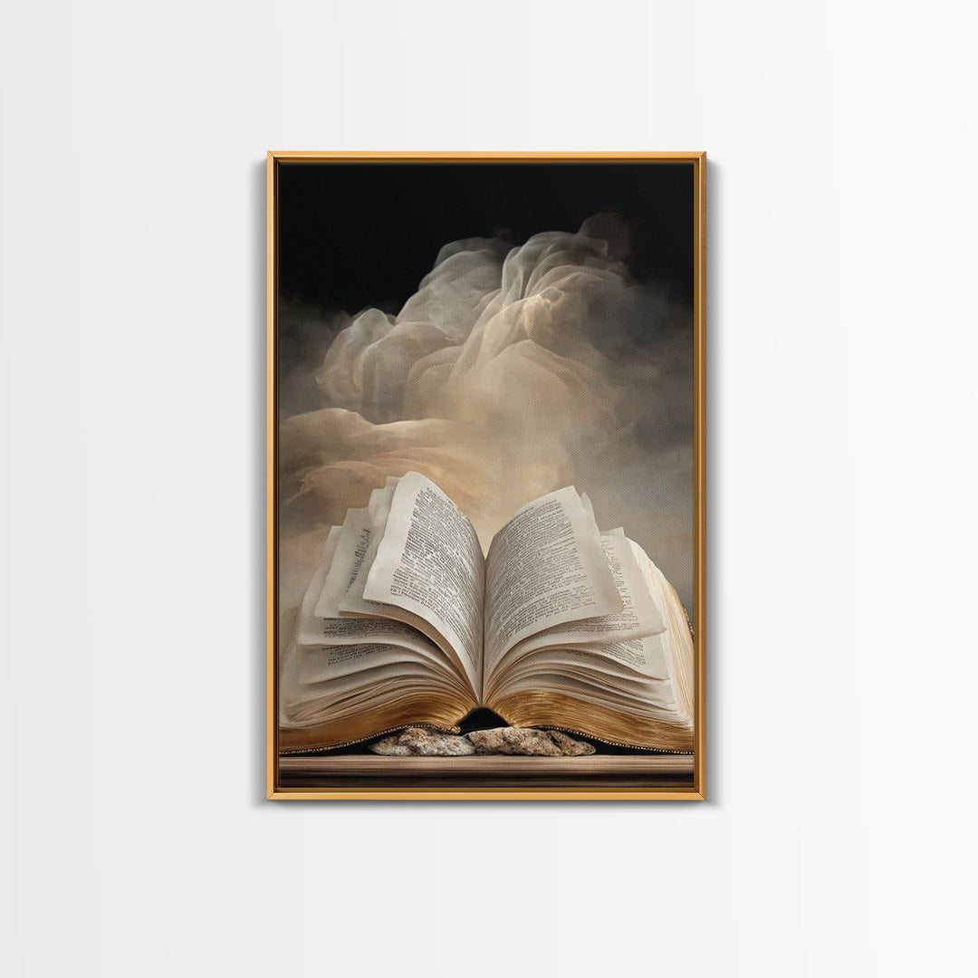 Sacred Scripture – Framed Canvas Print – Christian Art Canvas – Christian Wall Art – Christian Painting – Christian Art Prints – Christian