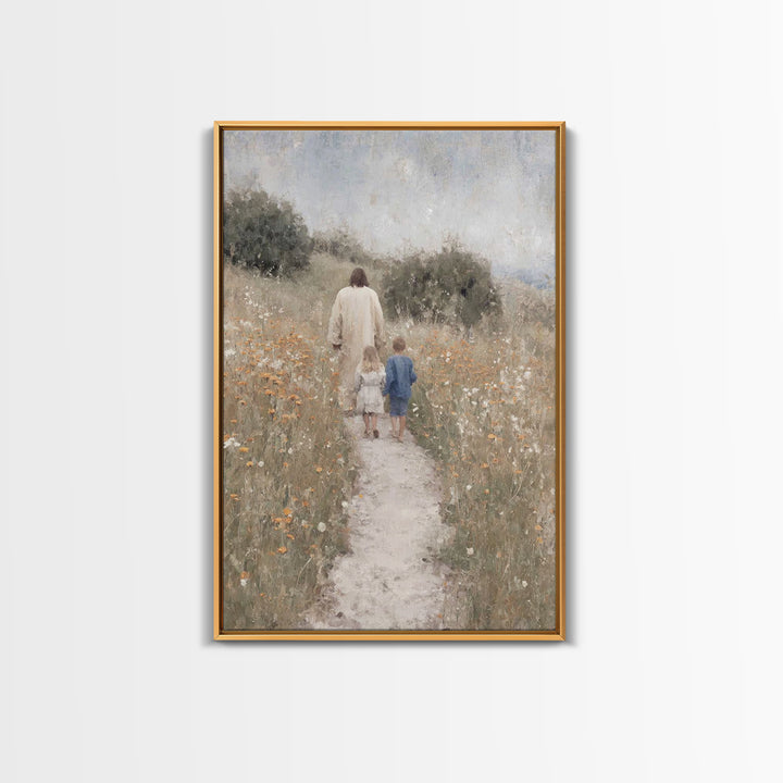 Garden Of Promise – Framed Canvas Print – Christian Wall Art – Christian Art Canvas – Jesus Painting – Modern Christian Art – Christian Gif