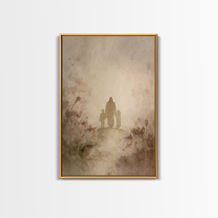 Valley Of Grace – Framed Canvas Print – Christian Art Canvas – Christian Wall Art – Jesus Painting – Christian Gift – Modern Christian Art