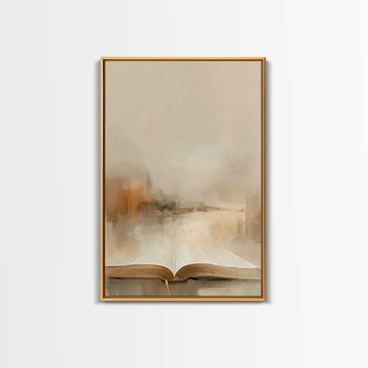 Bible Of Peace – Framed Canvas Print – Christian Wall Art – Christian Art Canvas – Christian Art Painting – Minimalist Christian Art – Chri