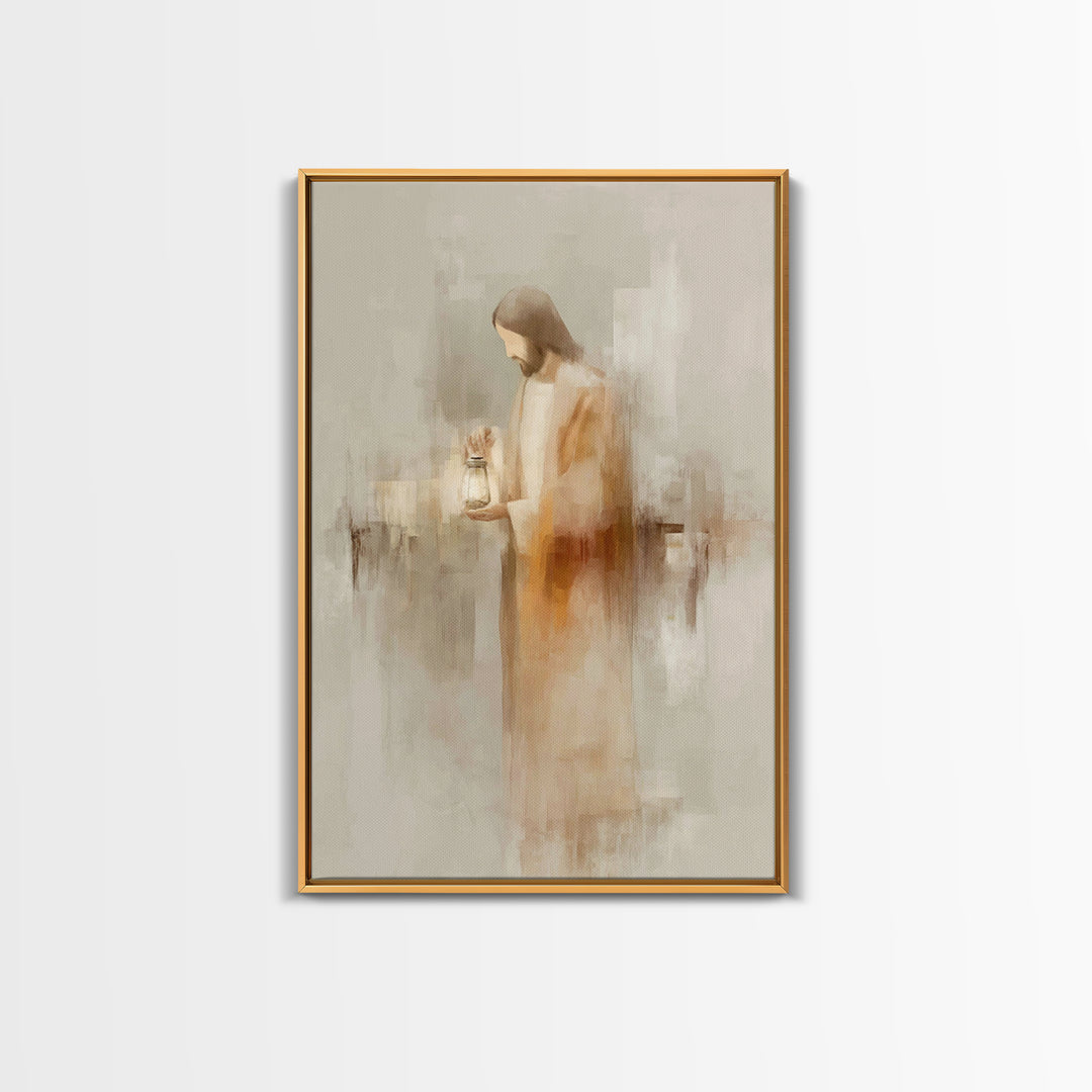 Radiant Mercy – Framed Canvas Print – Christian Wall Art – Jesus Painting – Christian Art Canvas – Modern Christian Art – Christian Christm