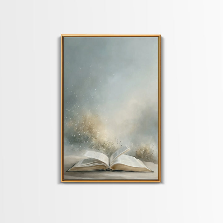 Dawn Of Revelation – Framed Canvas Print – Christian Art Canvas – Christian Wall Art – Jesus Painting – Christian Christmas Art – Christian