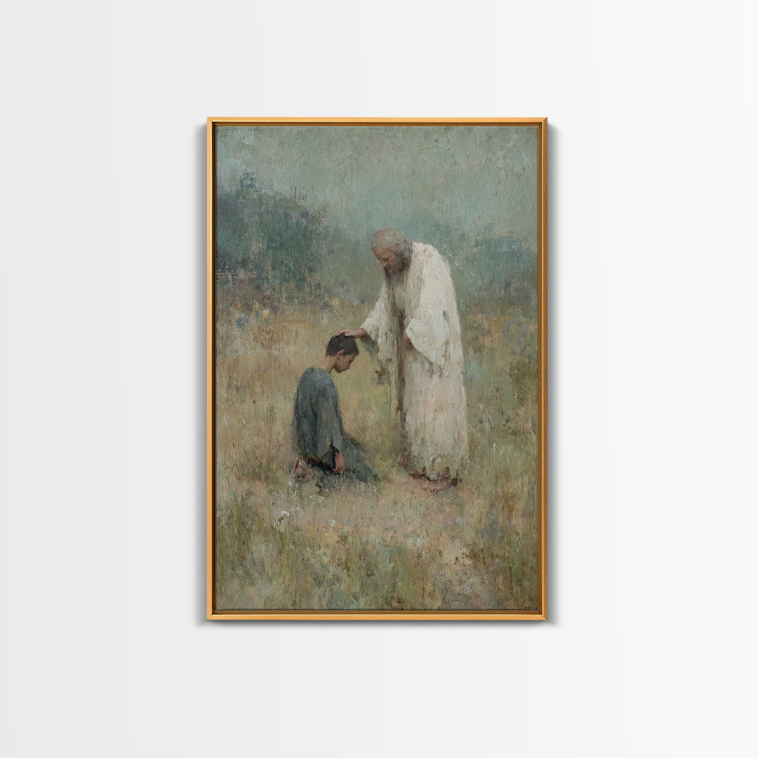 Field of Mercy – Framed Canvas Print – Christian Art Canvas – Christian Gift Ideas – Jesus Painting – Christian Wall Art – Christian Decor