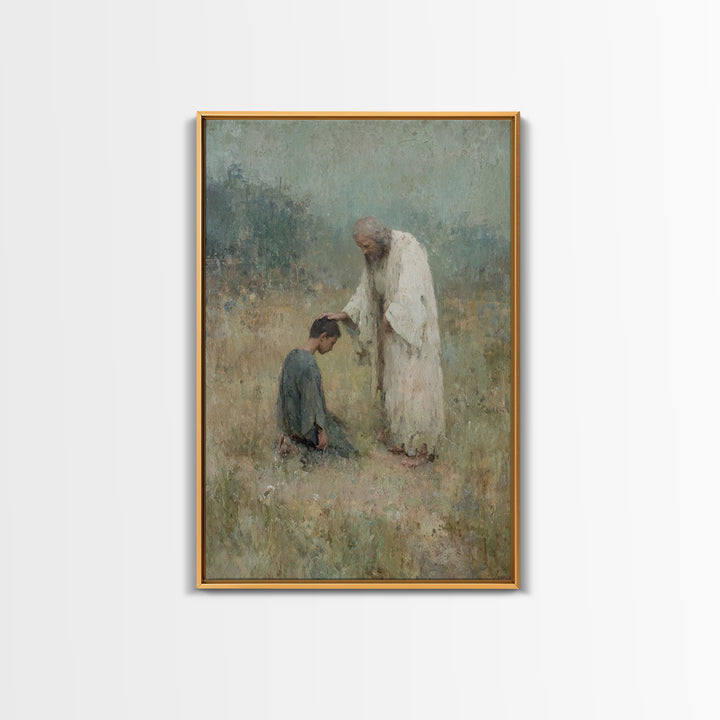 Field of Mercy – Framed Canvas Print – Christian Art Canvas – Christian Gift Ideas – Jesus Painting – Christian Wall Art – Christian Decor