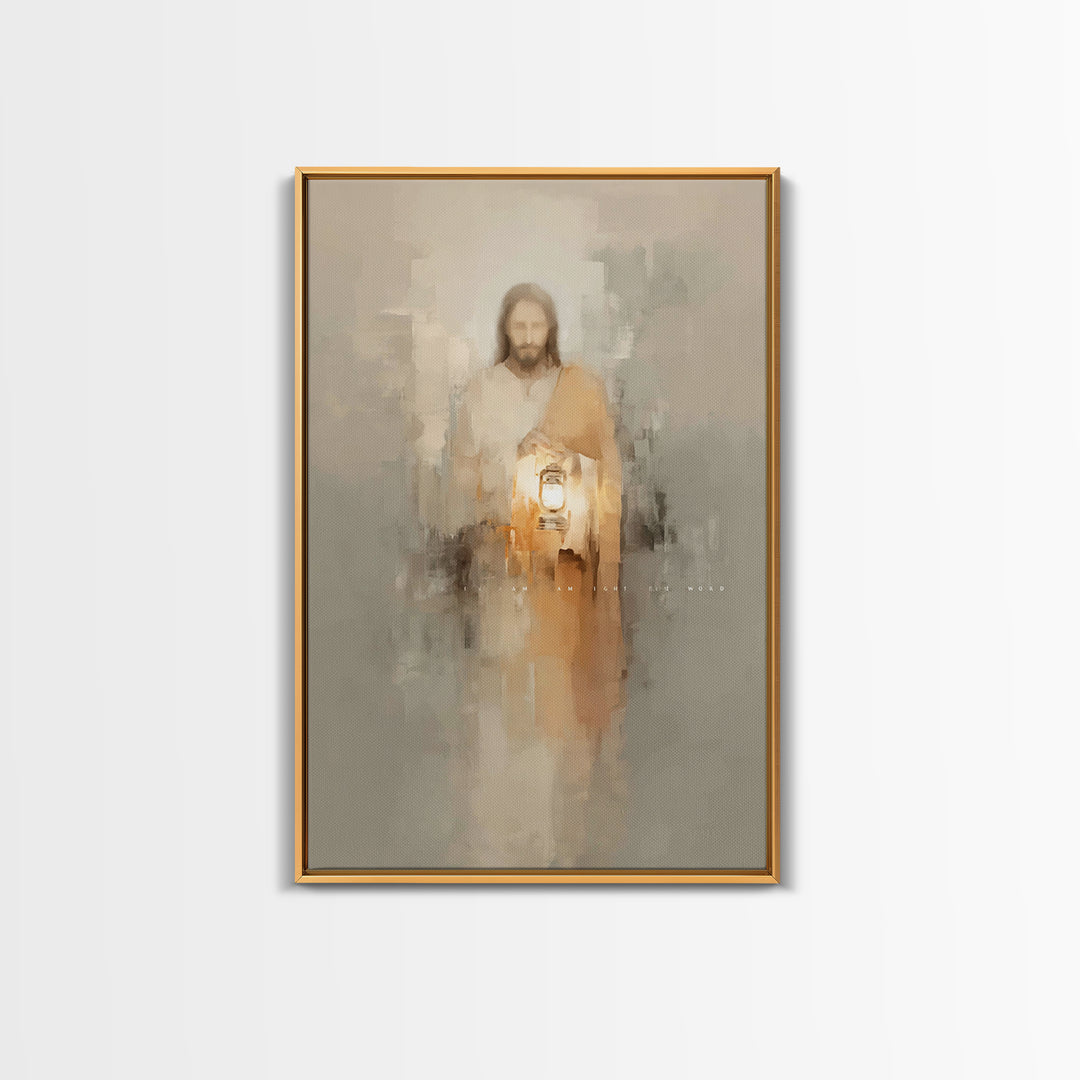 Path of Illumination – Framed Canvas Print – Christian Art Print – Christian Decor – Christian Art Canvas – Christian Gift Ideas – Jesus Pa