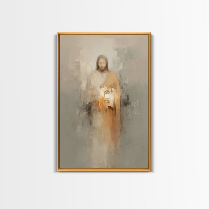 Path of Illumination – Framed Canvas Print – Christian Art Print – Christian Decor – Christian Art Canvas – Christian Gift Ideas – Jesus Pa