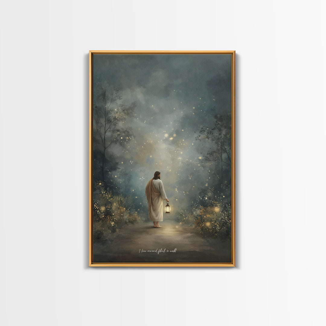 Radiant Savior – Framed Canvas Print – Christian Gift Ideas – Christian Art Print – Christian Wall Art – Christian Decor – Jesus Painting –
