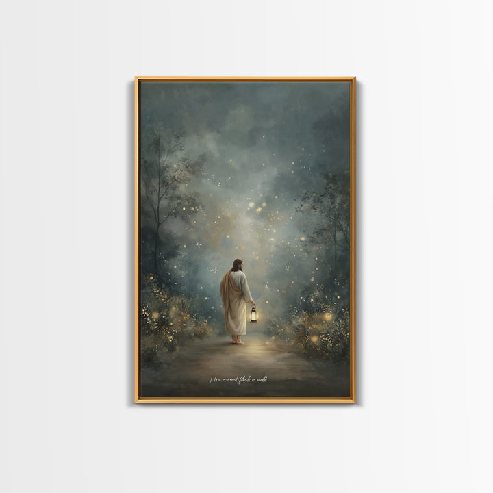 Radiant Savior – Framed Canvas Print – Christian Gift Ideas – Christian Art Print – Christian Wall Art – Christian Decor – Jesus Painting –