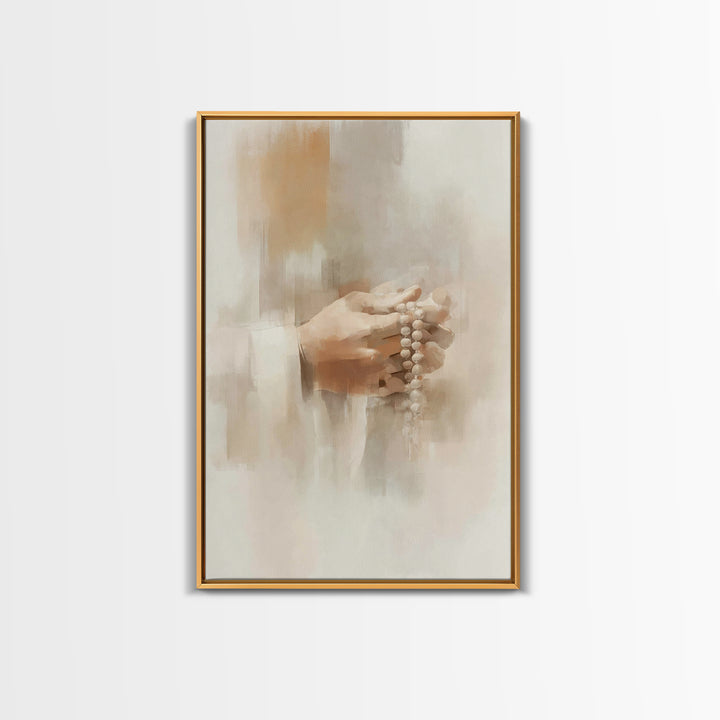 Heavenly Petition – Framed Canvas Print – Christian Art Canvas – Christian Wall Art – Christian Painting – Christian Decor – Christmas Chri