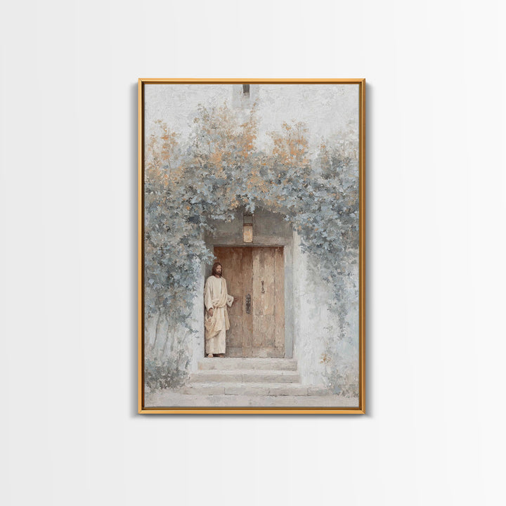 Morning Gate Hope – Framed Canvas Print – Christian Art Print – Modern Christian Art – Jesus Wall Art – Christian Art Canvas – Christian Gi