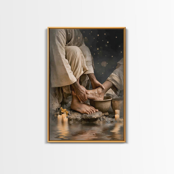 Radiant Intercession – Framed Canvas Print – Christian Wall Art – Christian Art Canvas – Christian Painting – Christian Christmas Art – Chr