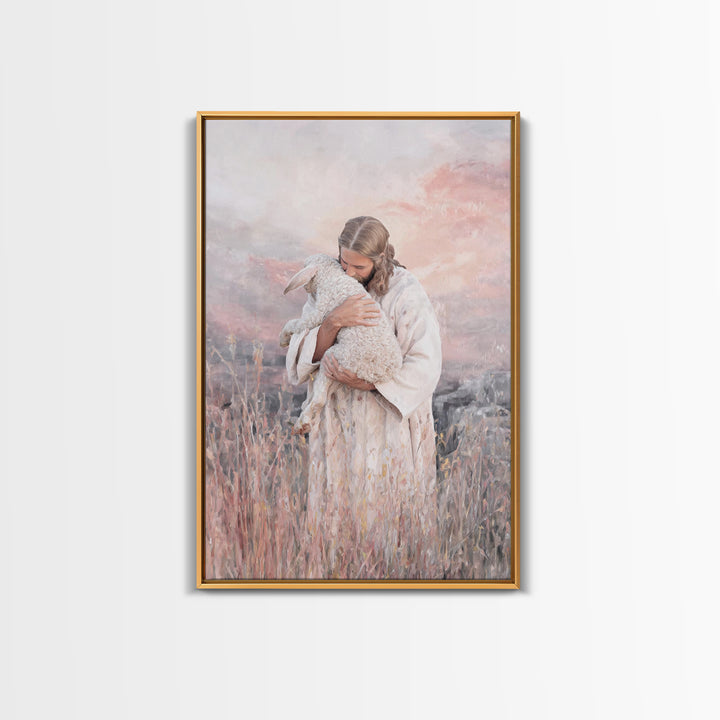 Harbor Of Tenderness – Framed Canvas Print – Christian Christmas Art – Jesus Painting – Christian Art Canvas – Christian Wall Art – Modern