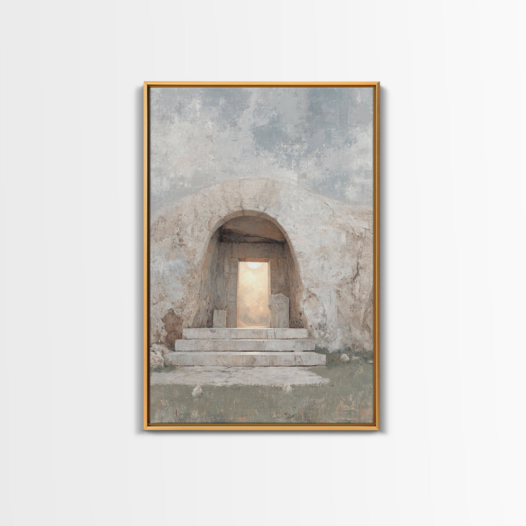 Dawn Of Hope – Framed Canvas Print – Christian Wall Art – Jesus Painting – Christian Art Canvas – Christian Decor – Christian Gift Ideas