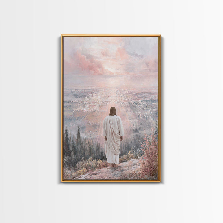 City Of Dawn – Framed Canvas Print – Christian Wall Art – Christian Art Canvas – Jesus Painting – Christian Art – Christian Decor – Christi