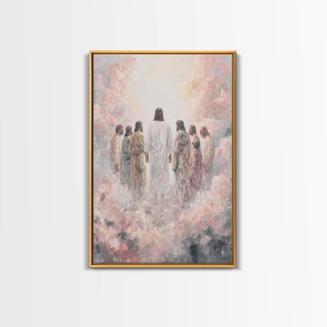 Glory On The Mount | Framed Canvas Print | Christian Art Canvas | Christian Wall Art | Jesus Painting | Christian Art | Christian Decor | L