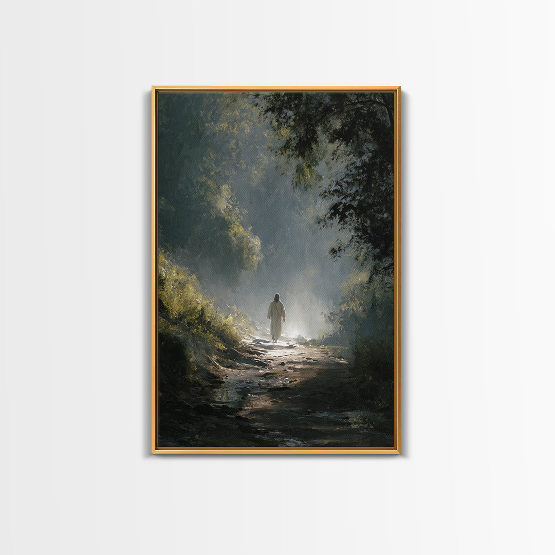 Silent Promise – Framed Canvas Print – Christian Art – Jesus Painting – Christian Wall Art – Christian Art Canvas – Christmas Art