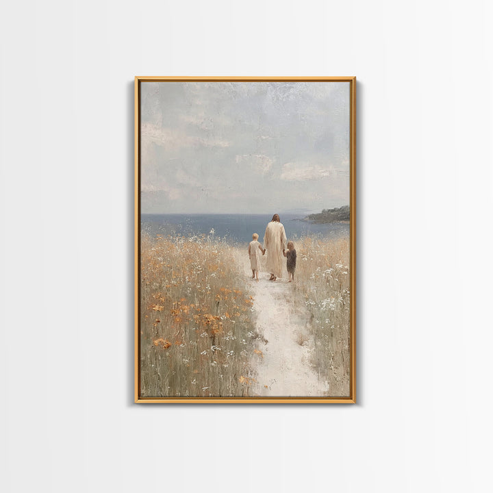 Horizon Of Comfort | Framed Canvas Print | Christian Wall Art | Jesus Art Canvas | Modern Christian Art | Christian Gift | Christian Art Pa