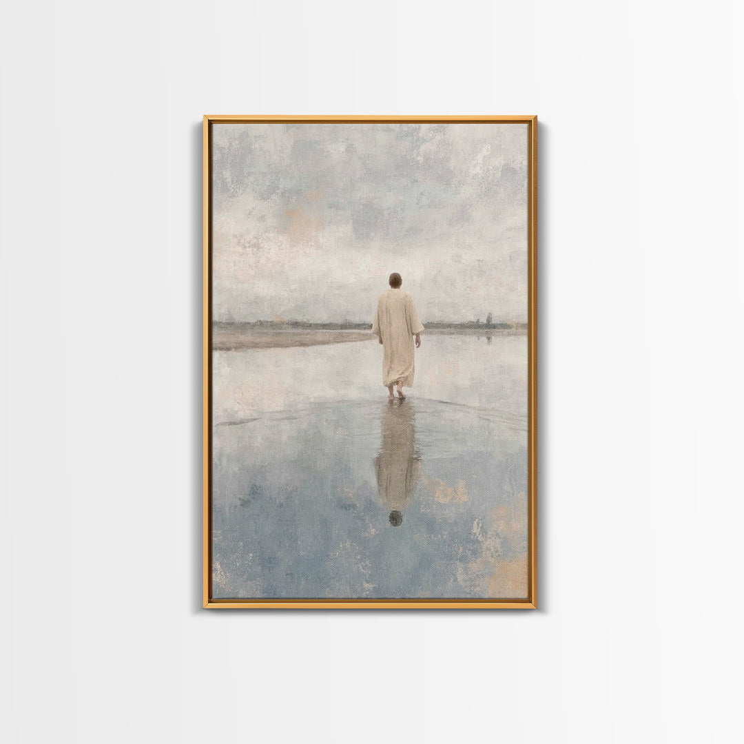Desert Promise | Framed Canvas Print | Christian Art Canvas | Christian Wall Art | Jesus Painting | Subtle Christian Art
