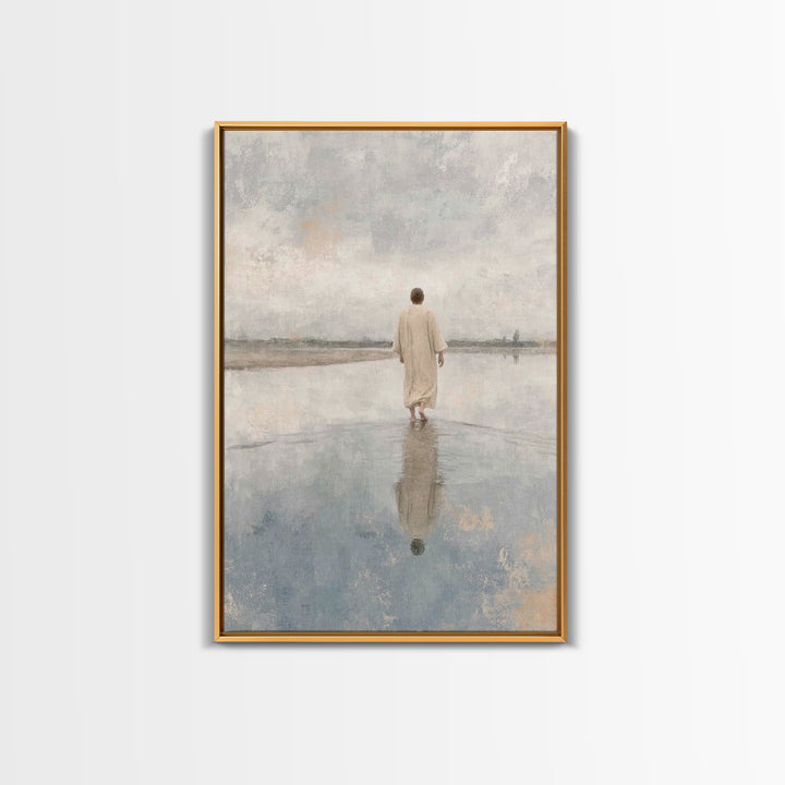 Desert Promise | Framed Canvas Print | Christian Art Canvas | Christian Wall Art | Jesus Painting | Subtle Christian Art