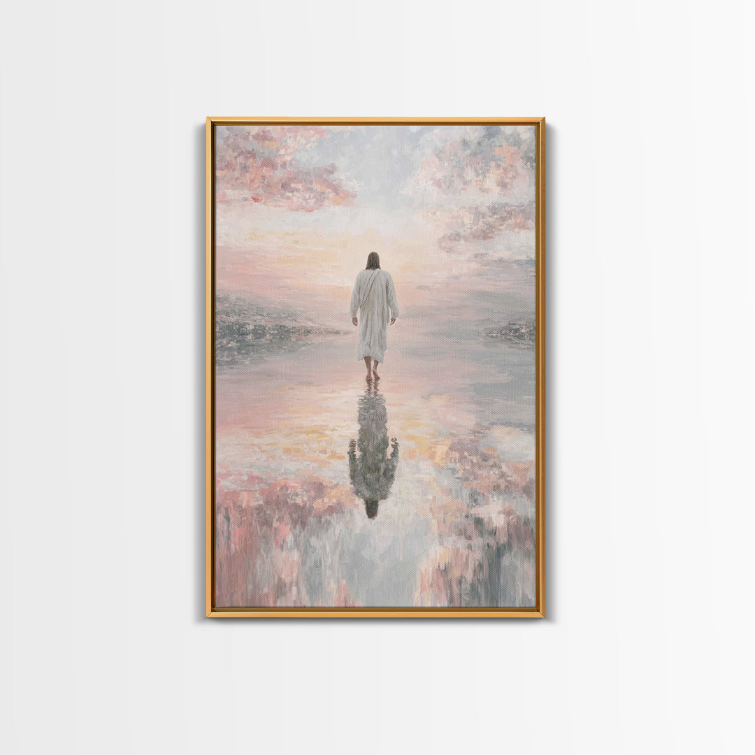 Radiant Horizon - Framed Canvas Print - Jesus Painting - Christian Art Canvas - Christian Wall Art - Christian Christmas Art