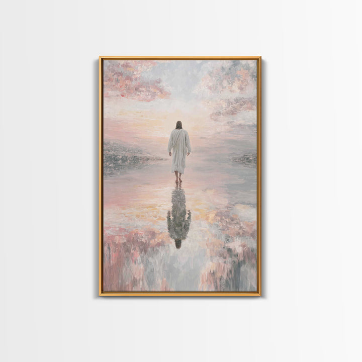 Radiant Horizon - Framed Canvas Print - Jesus Painting - Christian Art Canvas - Christian Wall Art - Christian Christmas Art