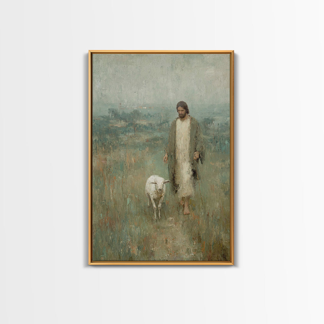 Path Of Mercy – Framed Canvas Print – Christian Art Canvas – Vintage Christian Art – Jesus Painting – Christian Wall Art – Christian Gift