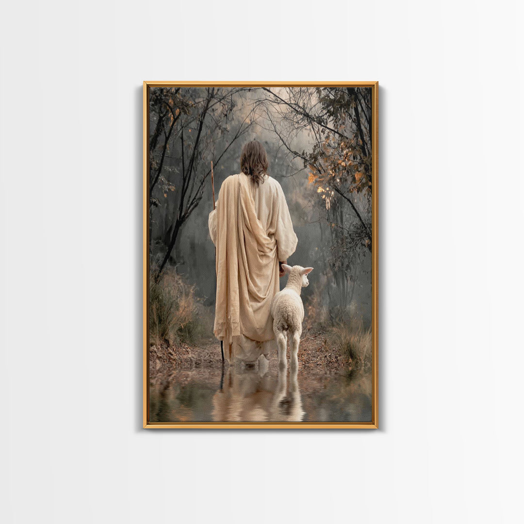 Quiet Covenant – Framed Canvas Print – Christian Art Canvas – Christian Wall Art – Jesus Painting – Subtle Christian Art – Christian Decor