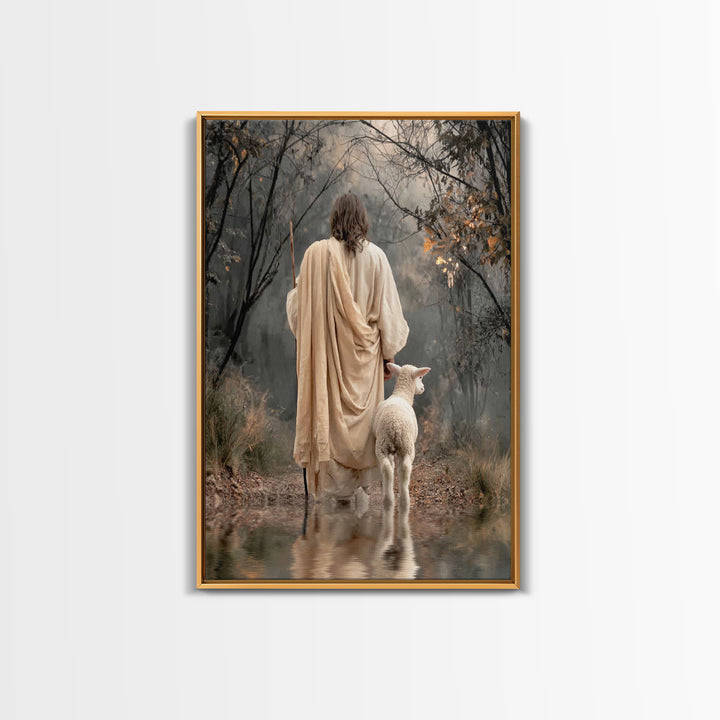 Quiet Covenant – Framed Canvas Print – Christian Art Canvas – Christian Wall Art – Jesus Painting – Subtle Christian Art – Christian Decor