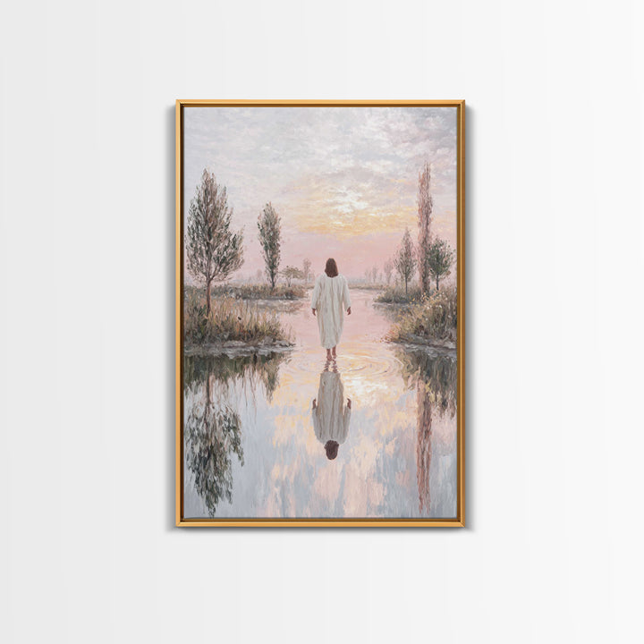 Path Of Renewal – Framed Canvas Print – Christian Wall Art – Jesus Art Print – Christian Art Canvas – Modern Christian Art – Christian Gift