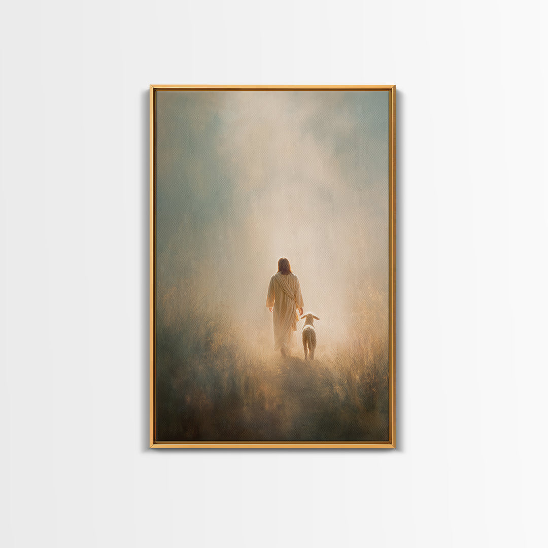 Light Of Mercy, Framed Canvas Print, Jesus Art Print, Christian Art Painting, Moody Christian Art, Christian Wall Art, Christian Gift Ideas