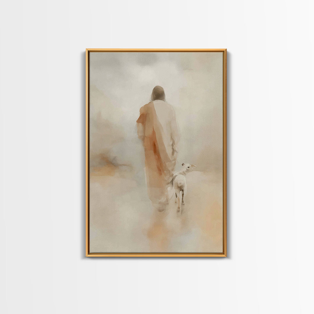Gentle Dawn Light | Framed Canvas Print | Christian Art Canvas | Jesus Painting | Christian Wall Art | Christian Christmas Art | Christian