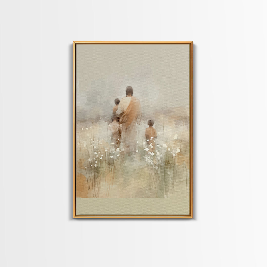 Sacred Pathways – Framed Canvas Print – Christian Art Canvas – Christian Wall Art – Jesus Painting – Christian Christmas Art – Christian Gi