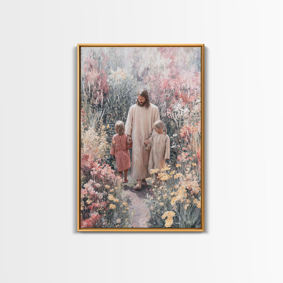 Promise Of Spring, Framed Canvas Print, Christian Art Canvas, Christian Wall Art, Jesus Painting, Christian Christmas Art, Christian Gift I