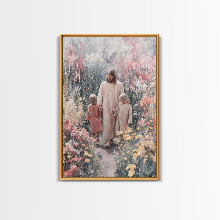 Promise Of Spring, Framed Canvas Print, Christian Art Canvas, Christian Wall Art, Jesus Painting, Christian Christmas Art, Christian Gift I
