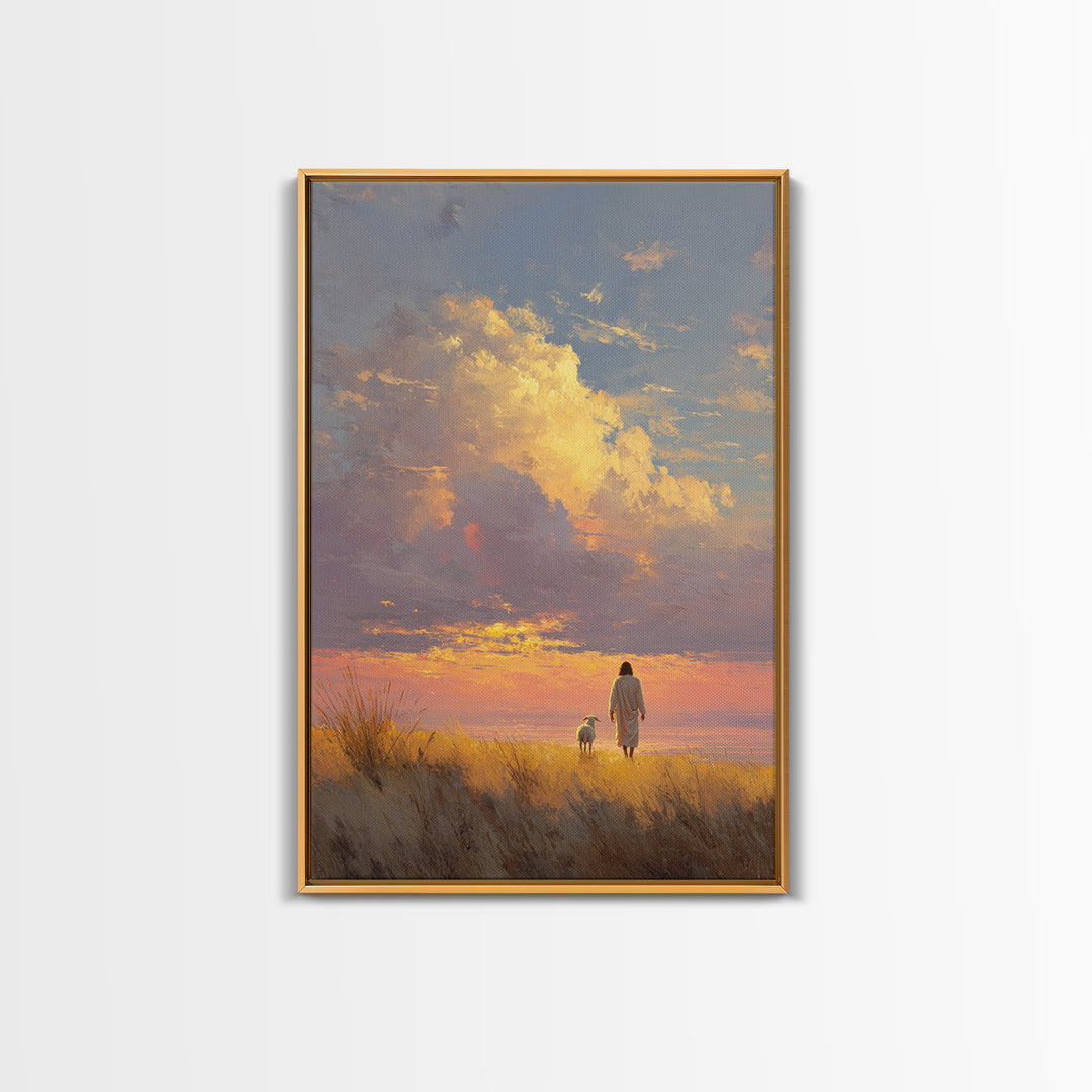 Horizon Of Peace | Framed Canvas Print | Christian Wall Art | Christian Art | Christian Art Canvas | Jesus Painting | Christian Gift Ideas