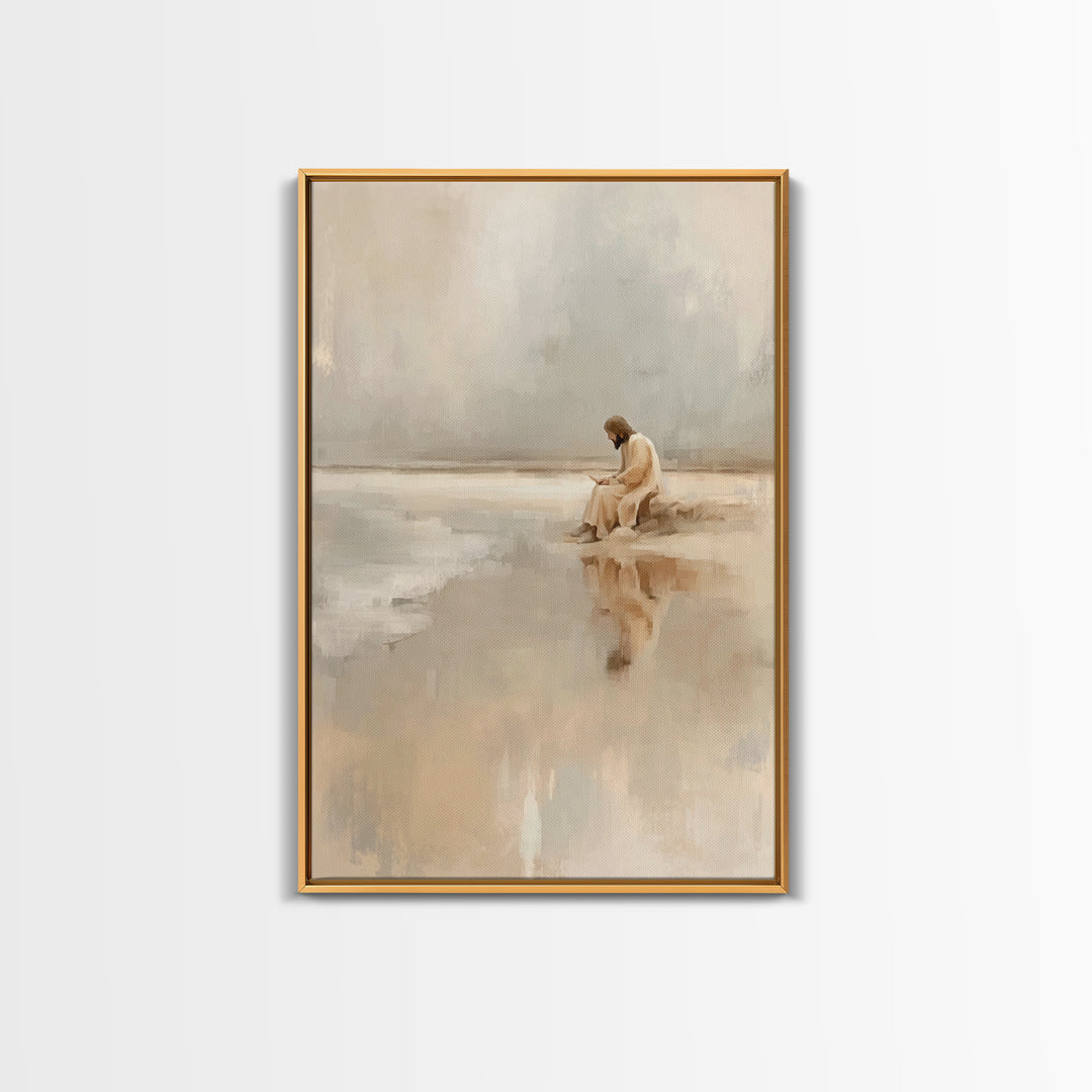 Garden Of Blessing | Framed Canvas Print | Christian Wall Art | Jesus Painting Canvas | Christian Art Canvas | Christian Christmas Art | Ch