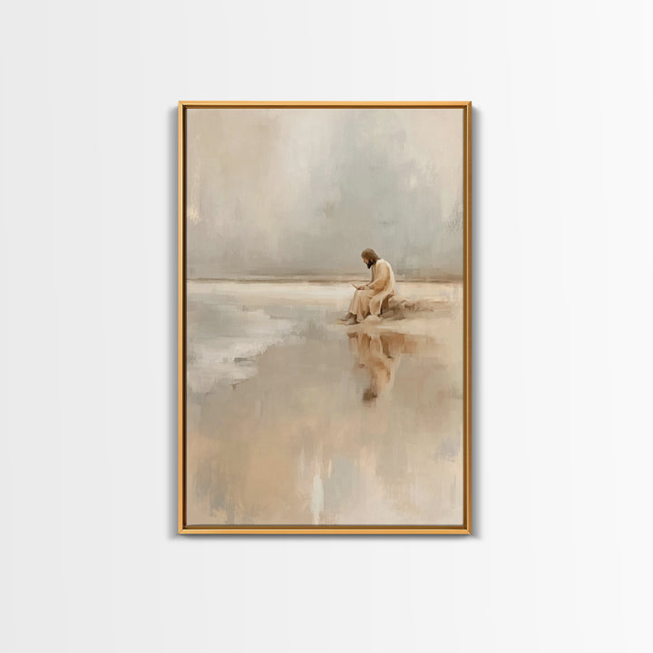 Garden Of Blessing | Framed Canvas Print | Christian Wall Art | Jesus Painting Canvas | Christian Art Canvas | Christian Christmas Art | Ch