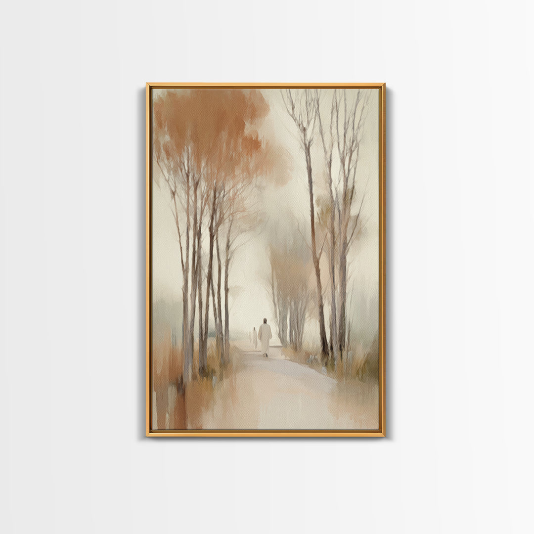 Autumn Journey – Framed Canvas Print – Christian Art – Christian Wall Art – Subtle Christian Art – Christian Art Canvas – Christian Gift