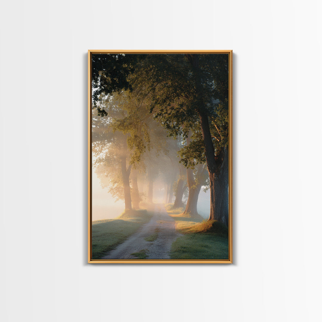 Golden Way – Framed Canvas Print – Christian Art Canvas – Christian Wall Art – Christian Painting – Christian Decor – Christian Art Print