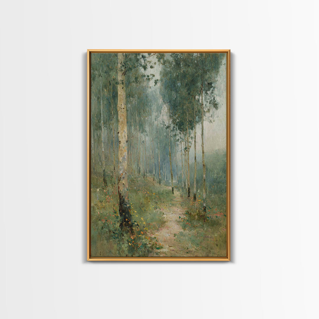 Forest Of Peace – Framed Canvas Print – Christian Wall Art – Christian Art Canvas – Pastoral Scenery – Christian Decor For Home