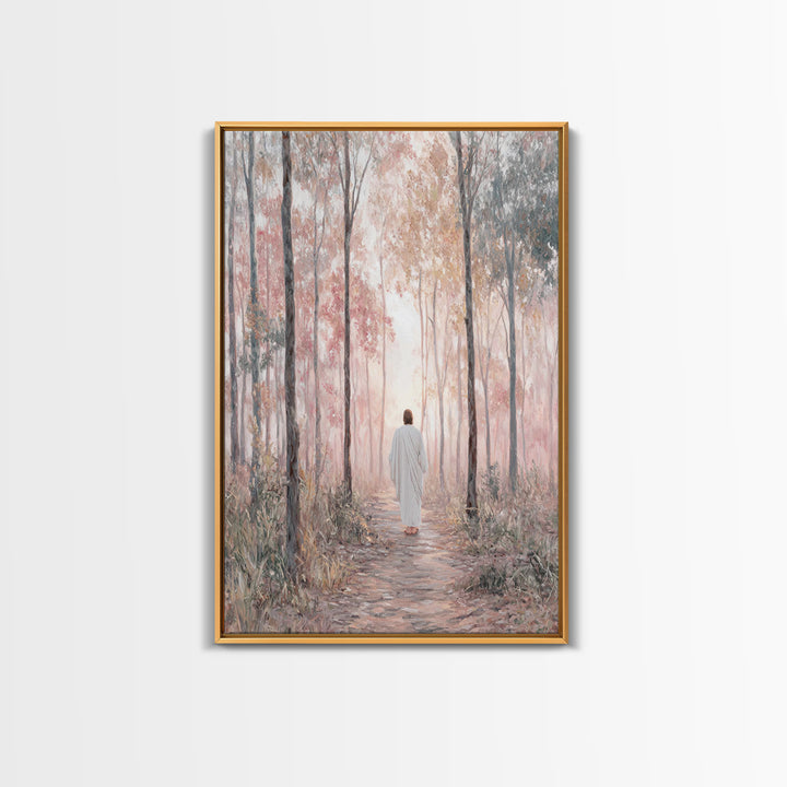 Path Of Grace | Framed Canvas Print | Christian Wall Art | Jesus Painting | Christian Art Canvas | Modern Christian Art
