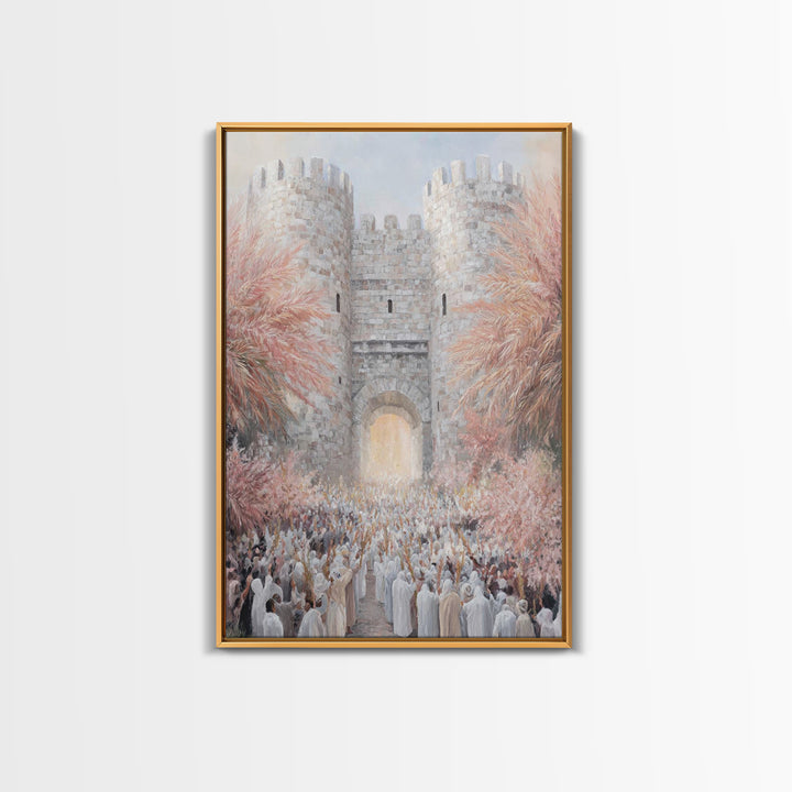Gate Of Glory, Framed Canvas Print, Christian Wall Art, Christian Art Print, Moody Christian Art, Christian Paintings
