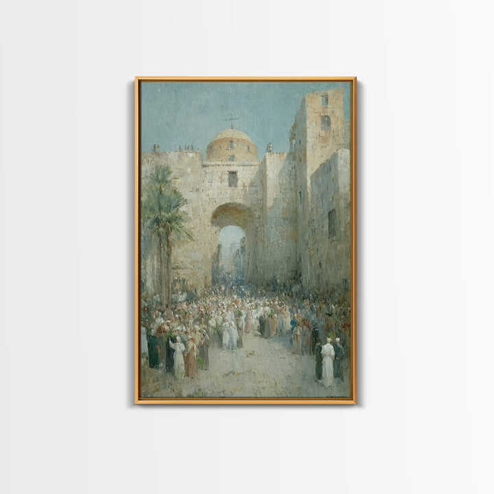 Holy Procession Rise | Framed Canvas Print | Christian Art Canvas | Christian Wall Art | Christian Art Gift | Abstract Christian Art