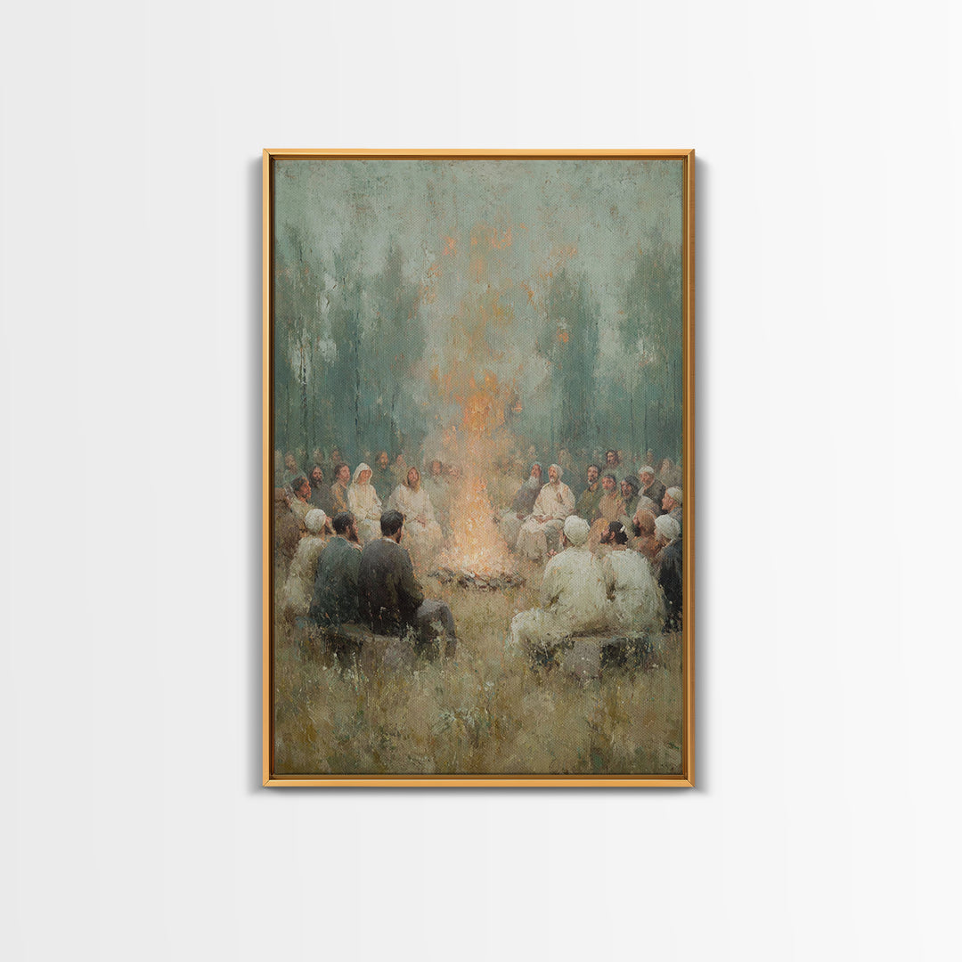 Robe Of Light – Framed Canvas Print – Christian Wall Art – Christian Art Canvas – Christian Painting – Modern Christian Art – Subtle Christ