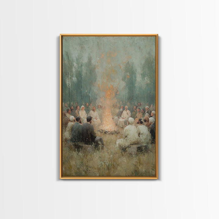 Robe Of Light – Framed Canvas Print – Christian Wall Art – Christian Art Canvas – Christian Painting – Modern Christian Art – Subtle Christ