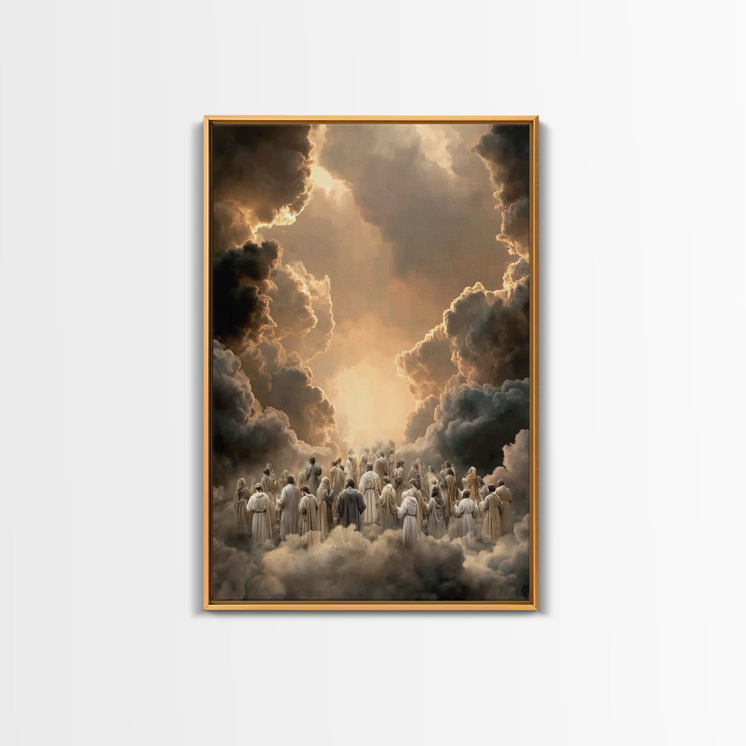 Ascension Pathway - Framed Canvas Print - Christian Wall Art - Christian Art Canvas - Christian Painting - Christian Decor - Christmas Art